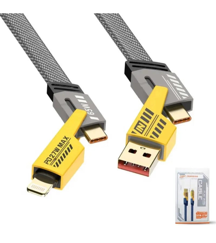 4 in 1 Fast Charging Cable 65Watt - High Quality