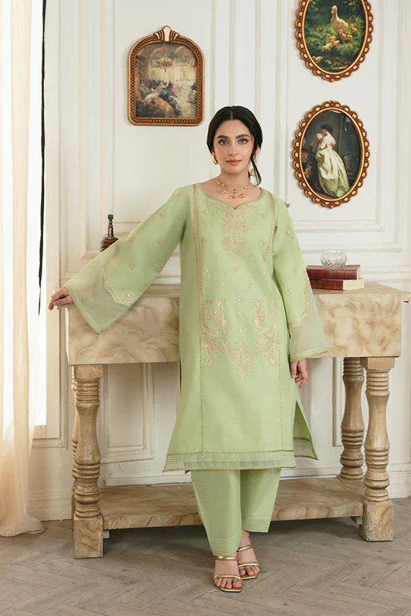 Bano 2-Piece Lawn Set with Intricate Gold Embroidery