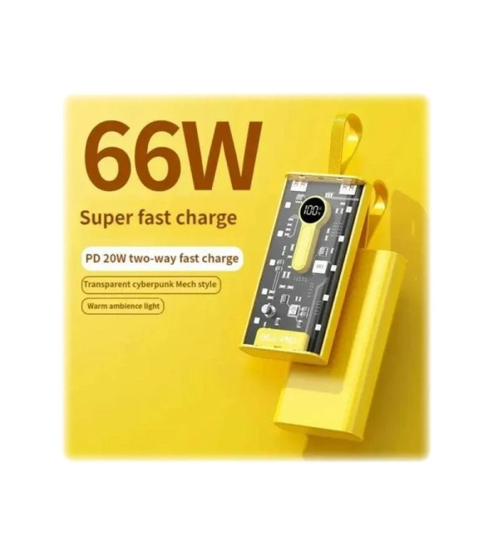66W Super Fast Charge Power Bank 20000mAh