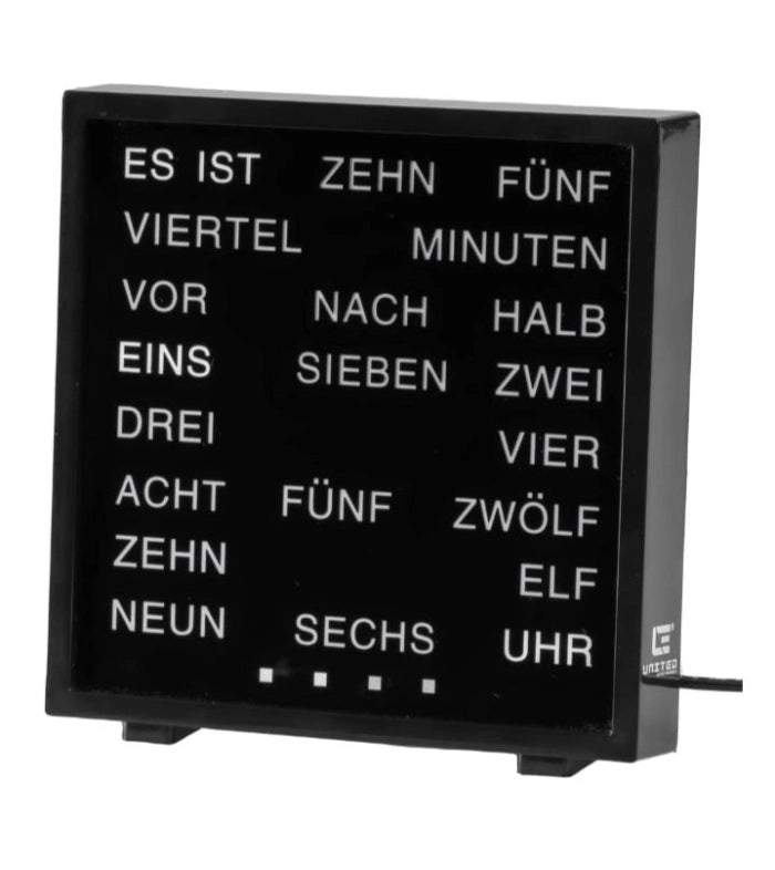 LED Word Clock in German Language