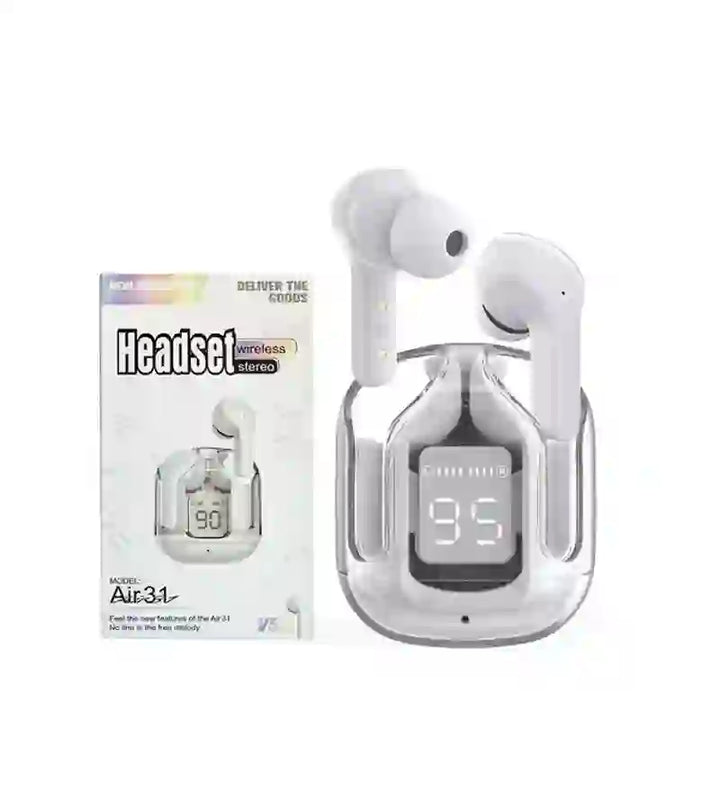 Air31 Earbuds Wireless Crystal Transparent Headset