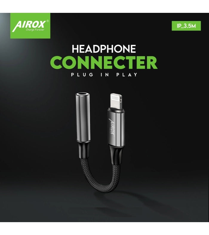 Airox Lightning to 3.5mm Audio Connector Direct Plug & Play