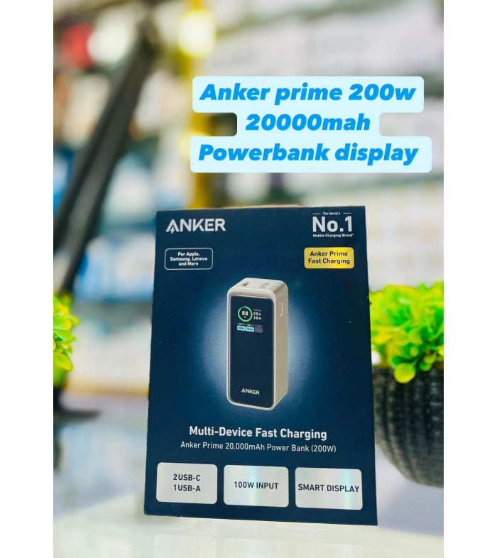 Anker Prime 200W USB-C Portable Power Bank 20000mAh