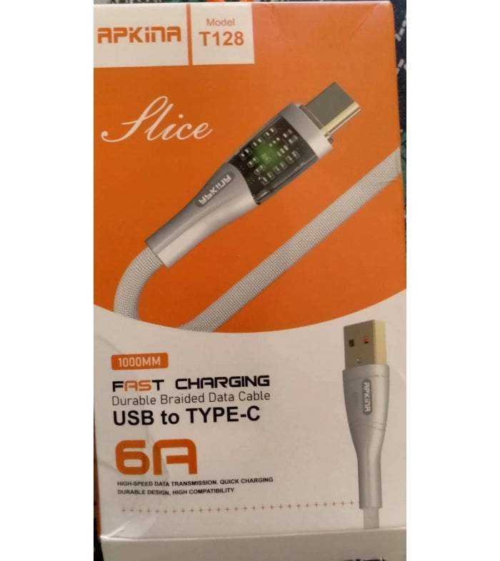 Apkina T-128 USB to type C Fast Charging Cable