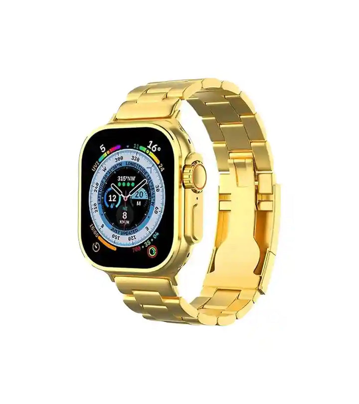 BML BW-16 Ultra Gold Dual Strap Smart Watch
