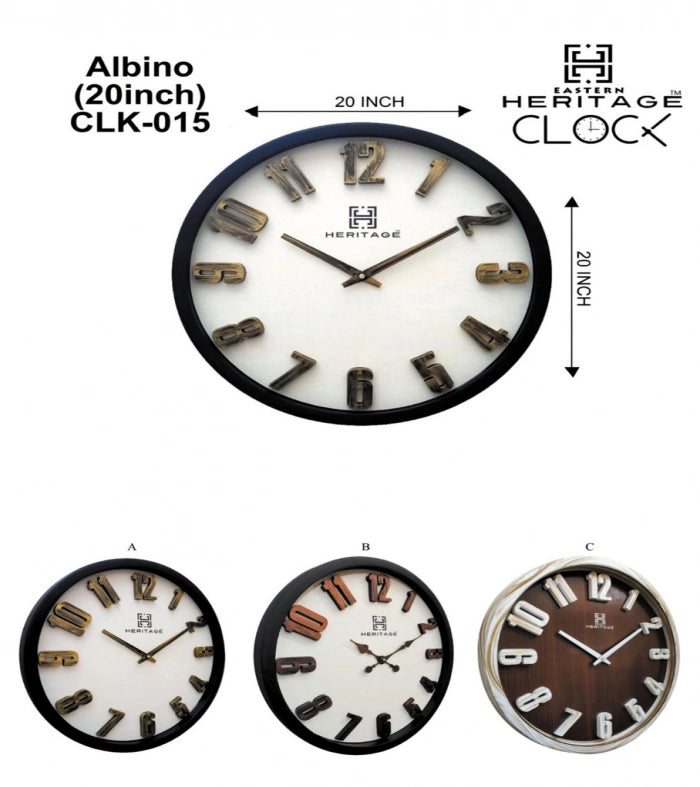 Heritage Albino Wall Clock CLK-015
