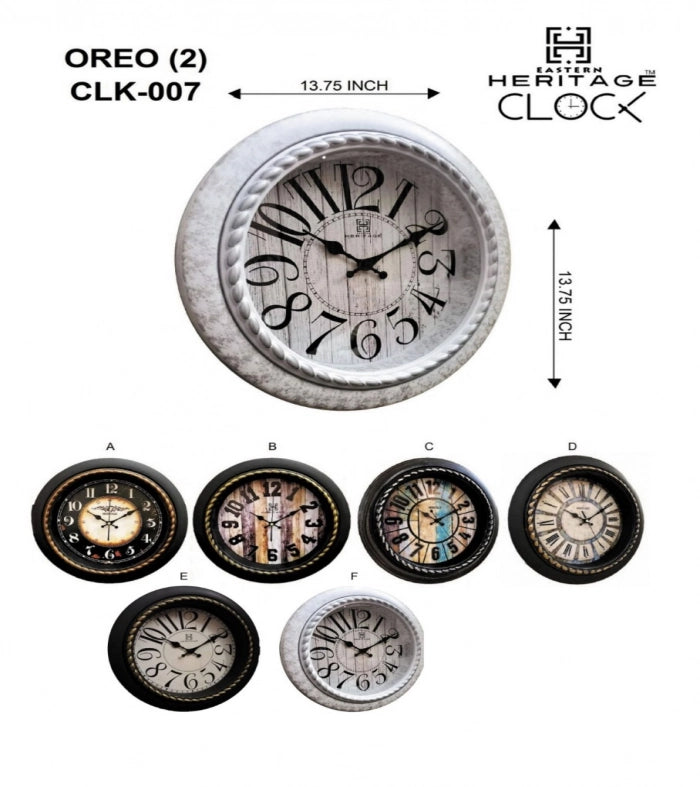 Heritage Oreo-2 Wall Clock CLK-007