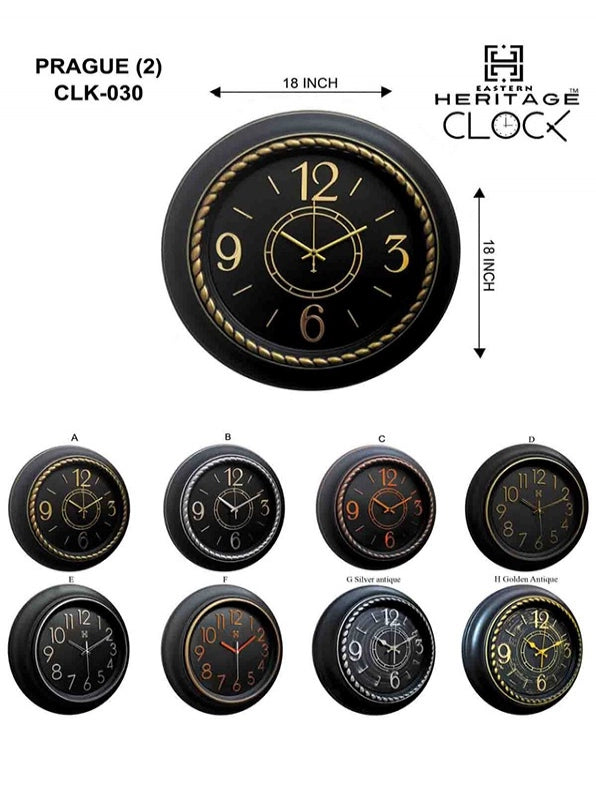 Heritage Prague-2 Wall Clock CLK-030