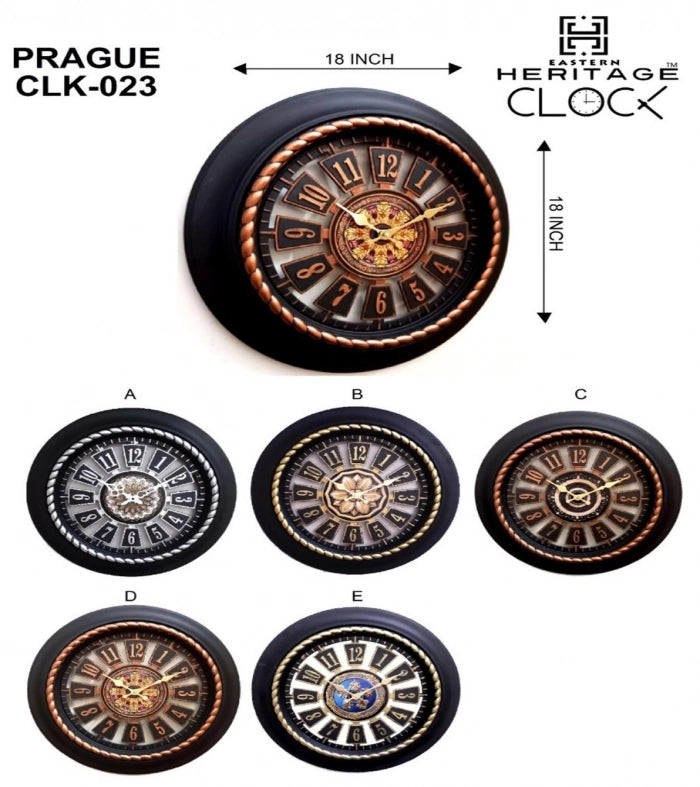 Heritage Prague Wall Clock CLK-023