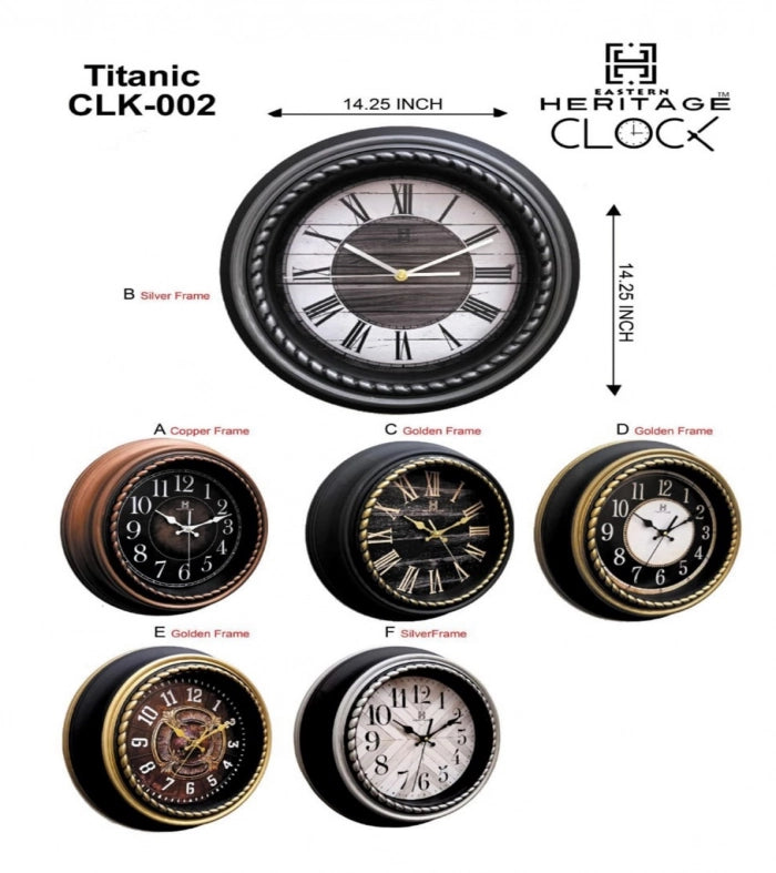 Heritage Titanic Wall Clock CLK-002