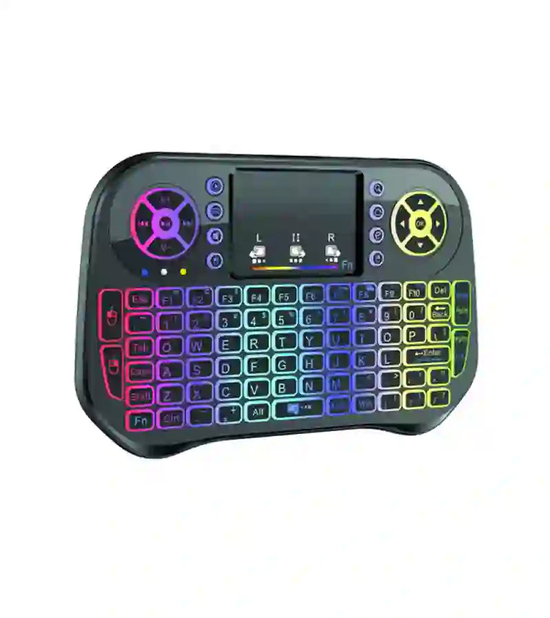 I10 Mini Wireless Keyboard Touchpad 7 Color Backlit