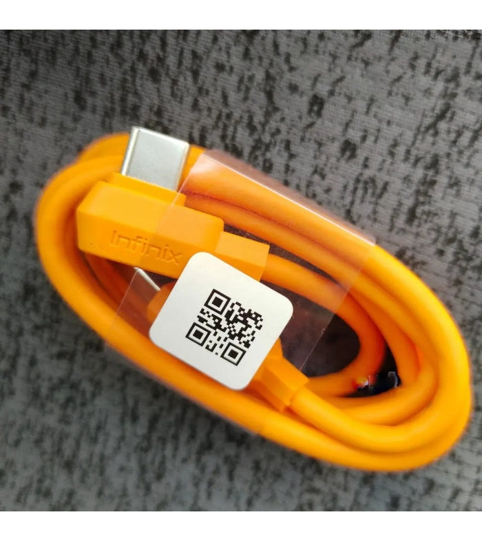 Infinix C Type Orange L Shaped  Cable