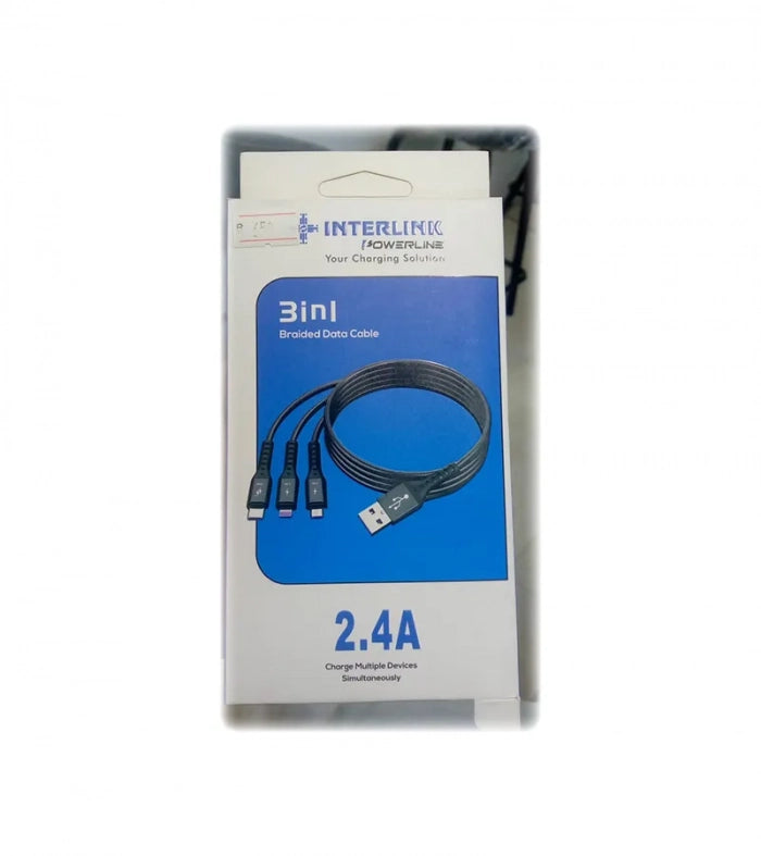 Interlink Power Line Charging Cable 3 in 1