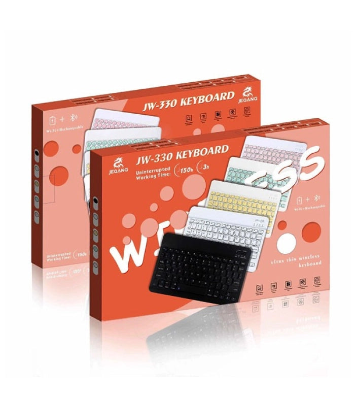 JEQANG JW-330 Arabic Ultra Thin Wireless Keyboard