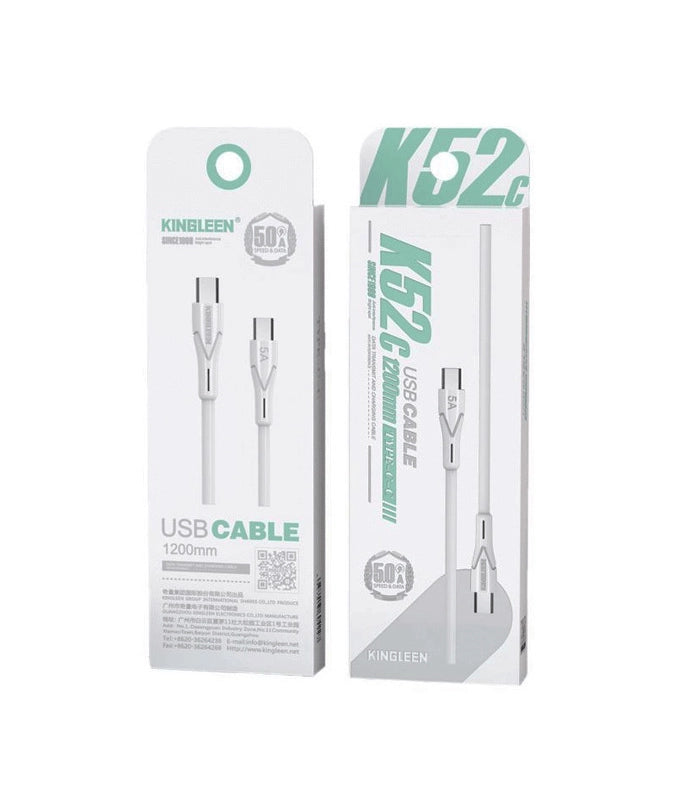 Kingleen K52C Type C to Type C 5A Data Cable