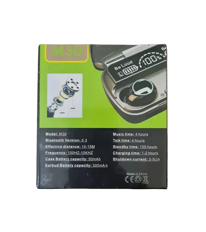 M30 TWS Wireless Bluetooth Earbuds