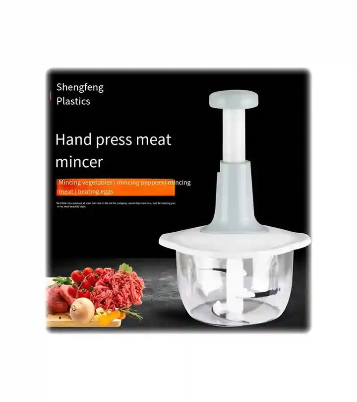 Manual Hand-Press Chopper Mixer