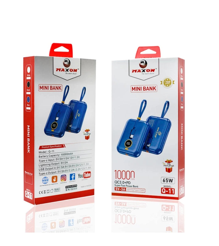 Maxon Q-11 Mini Power Bank 10000mAh