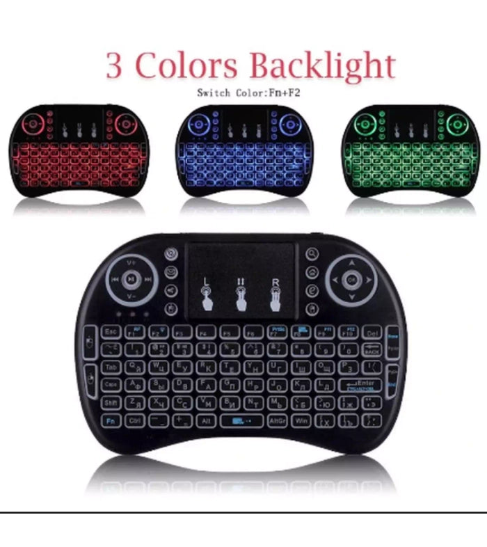 Mini Wireless Keyboard Mouse Backlight