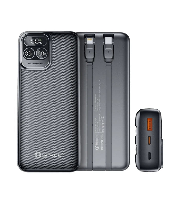 Space SP-077 Speed PD + QC 3.0 Power Bank 20000 mAh